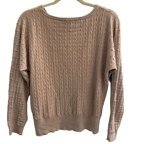 Truth by Republic Camel Tan Crewneck Soft Sweater Top Women’s Size Medium - Picture 4 of 4